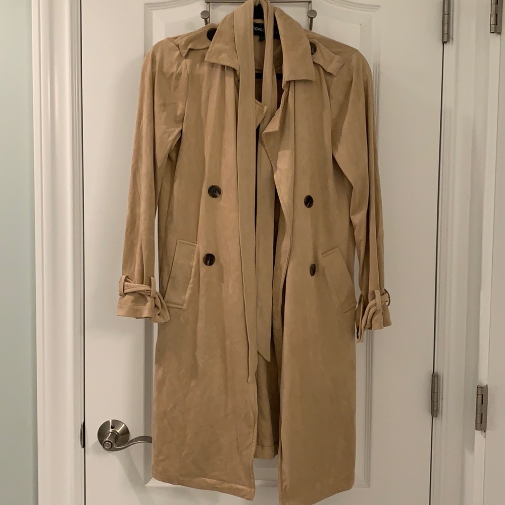 kendall & kylie suede tie-front dress.
